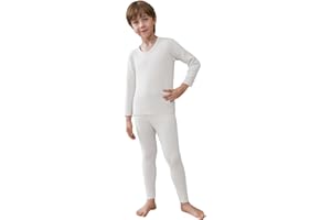 casme Thermal Underwear for Kids Boys Girls Thermals Long Johns Underwear Base Layer for Cold Weather Skiing Ultra Soft Skin Friendly Moisture Wicking Flexible Wear Itch Free Warm Retention