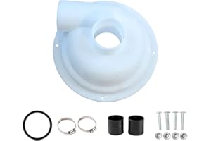 Ioensy Vacuum Dust Collector, Cyclone Separator, Lid, Spare Part, Woodworking, Sawdust, Chipboard, Light Replacement Cyclone Filter, White, 197mm