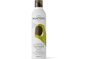 Tartufo nero Spray in Olio Extra Vergine di Oliva 400ml - Olio Spray italiano – Sprayleggero – 100% Naturale,100% Leggero, 100% Facile - Con lo spray risparmi fino al 90% di prodotto