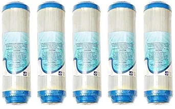KRPLUS Granular Activated Carbon GAC Water Filter Replacement ? 10 Micron 10 inch ? For Under Sink and Reverse Osmosis System | Pack Of 5