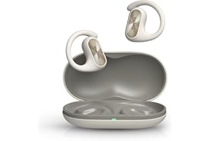 1MORE Fit SE S30 Auriculares de Oído Abierto Inalámbricos, 4 Micrófonos, Llamadas Nítidas, Ganchos Cómodos, IPX5, 30H, Bluetooth 5.3, Blanco