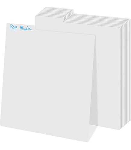 Protected Schallplatten Trennwände A4 - 25 Stück Graue Polyethylen Trennblätter