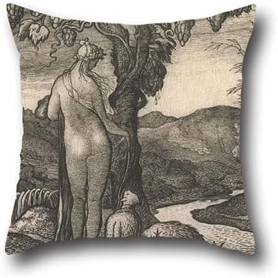 Oil Painting Edward Calvert - The Bride Throw Pillow Case 20 X 20 Inch / 50 By 50 Cm For Boys,chair,couples,teens Girls,deck Chair,him With Double Sides
