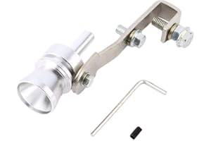 Greatangle Universel En Aluminium Voitures Auto BOV Turbo Son Sifflet Tube Son Simulateur De Son Tube D'échappement Silencieux Tuyau Tube Argent