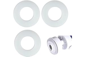 EDKSEGJCSOUS 3 Pieces Flush Valve Seal Washer Set, Replacement Silicone Clear Washers for 816.418.00.1, Flush Valve Base Sealing Washer, Drain Valve Water Stop Rubber Seal Diaphragm for Toilet Cisterns