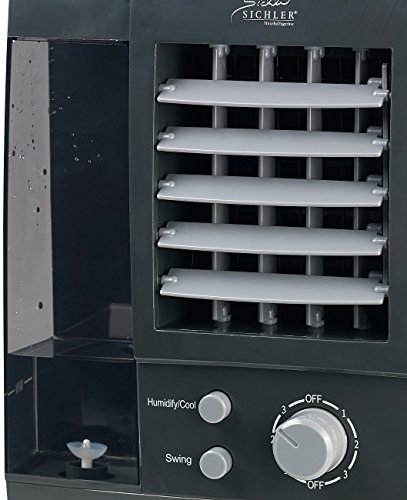 Sichler Haushaltsgeräte Kompakter 3in1-Tisch-Luftkühler, -Luftbefeuchter & -Luftfilter, 60 W - 7