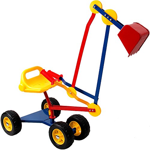 Kids Sit On Mini Digger Excavator for Sandpit Toy Outdoor Children's Power Shovel