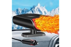 XTHom 12V Car Heater - Portable Car Heaters for Vehicle, Car Heater That Plugs Into Cigarette Lighte, 2 in 1 Heating & Cooling Fast Windshield Defrost Defogger
