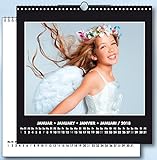 Image de Fotokalender und Bastelkalender 2019 schwarz weiss matt für 20x30 cm Bilder. Format 34x39 cm: Mehrs