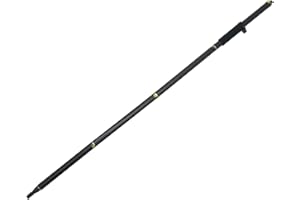 Mountlaser Asta per GPS da 2 Metri, 4 Sezioni, Palo RTK in Fibra di Carbonio Con Prisma Con Bolla, per Rilevamento del Territorio e Ingegneria GNSS (GLS24)