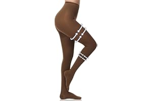 Beister Collant de Contention Femme & Homme à bout fermé Longues, 20-30mmhg Bas de Contention Classe 2 Médicale Soutien Graduel Chaussette de Contention, Pantalons serrés pour Les varices, l'œdème
