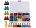 Produktbild Sicherung Auto Kit sortiert, 140 PCS Auto Boot SUV Truck Mini-Flachsicherung Sortiment 2 A 3 A 5 A 7,5 A 10 A 15 A 20 A 25 A 30 A 40 A Automotive 35 Ersatz Sicherungen Lockvogel