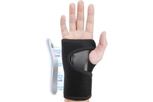 HOTANJI Carpal Tunnel Wrist Splint (Right) for Carpal Tunnel Syndrome,Arthritis and Tendonitis,Wrist support with Adjustable Wrist Straps and Wrist Splint