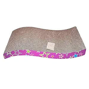 PSK PET MART Eco Friendly, Recyclable Cardboard Material 'Big Fish' Shaped Cat Scratcher and Resting Lounge Pad (Size: 19.5