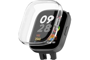 Feysentoe Hülle mit TPU Displayschutz Kompatibel mit RedMi Watch 3 Schutz Case Schutzhülle.(durchsichtig)