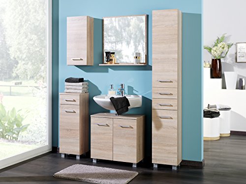 Spiegelpaneel mit Ablage Badspiegel Flurspiegel Badmöbel Spiegel Bad „Bari I“ - 2