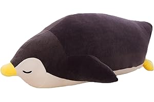 TONGSONG Cute Emperor Penguin Stuffed Animals Plush Doll Toys for Kids Plushies Stuffed Hugging Penguin Pillow Throw Gift for Kids or Lovers (30cm, Black)
