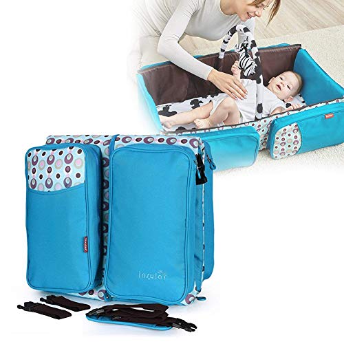 Preisvergleich Produktbild Chengstore Multifunktionale Wickeltasche, faltbares Babybett, tragbarer Stubenwagen mit Moskitonetz, große Kapazität, Mumien-Tasche, einfach zusammenklappbar für Reisen