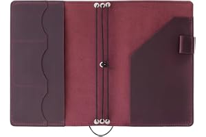 Sslvya Vintage A5 anteckningsboksfodral magnetisk stängning, skyddsfodral för dagböcker, planerare och resor