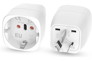 Oliveria Reseadapter för Australien, Tyskland, Kina, Argentina, Nya Zeeland, Fiji - typ I - 2 st