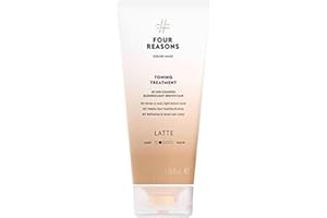 ‎FOUR REASONS Four Reasons Haartönung Conditioner - Latte - Natürliche Spülung und Intensivtönung für Haare - Semi permanente Haarfarbe in Braun - Intensive & Schonende Farben Tönung