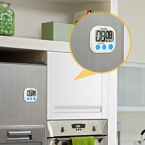 Mudder Elektronischer Küchentimer Magnetisch mit Großem LCD Display - 4