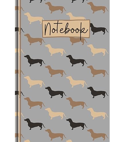 P Dot Wolf Hunde-Stifte Set - Dackel Design Mit Gold Akzenten Für Hundeliebhaber