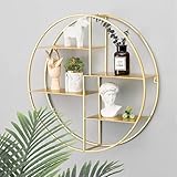 wandregal rund silber Ideal für die Aufbewahrung von dekorativen oder dekorativen Gegenständen, um jeden Raum in Not zu organisieren. Erweitern Sie den Speicher- und Ausstellungsraum für jedes Zuhause