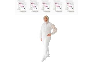 ARNOMED Unisex Overall Schutzanzug Einweg in blau oder weiß