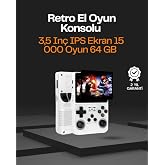 R36S Taşınabilir Retro Oyun Konsolu &ndash; 15.000 Oyun, 64 GB Depolama, IPS Ekran