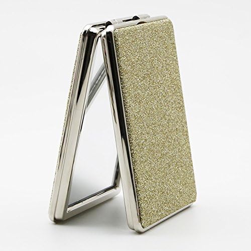 FORSUE Golden Yellow Compact Mirror Pocket Mirror Hand Mirror (9.0*6.5)