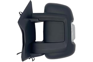 ‎SPIEG REAR VIEW MIRRORS SPIEG Left Side Mirror for Fiat Ducato, Peugeot Boxer, Citroën Jumper 2006-2023 - Manual Folding, Turn Signal, Black, 8 PIN