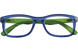 CHARRO Okulary do czytania Nebraska niebiesko-zielone +1,50