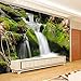 Produktbild Benutzerdefinierte 3D Fototapete Wasserfall Landschaft TV Hintergrund Wandbild Schlafzimmer Wohnzimmer Tapeten Wohnkultur (B) 350x (H) 245cm