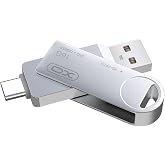 XO DK03 Type-C OTG USB Bellek, Y&uuml;ksek Hızlı Okuma/Yazma, USB 3.0 ve Type-C, Metal Alaşım, D&ouml;ner Tasarım, Anti-X-ray, Anti Man