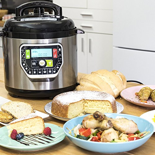 Cecotec G Deluxe, Olla programable con función báscula, 6 litros