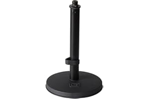 GATOR Frameworks GFW-MIC-0600 - Soporte de sobremesa para micrófono (peana redonda)