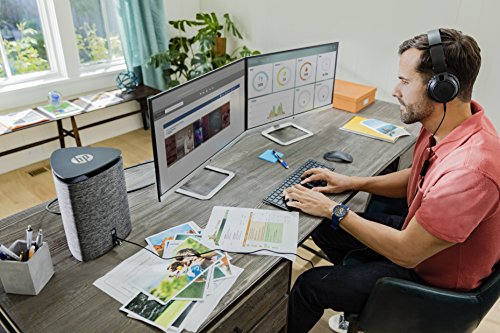 HP Pavilion Wave (600-a002ng) Desktop PC (Intel Core i5-6400T, 8 GB RAM, 1 TB HDD, 128 GB SSD, AMD Radeon R9 M470 Grafikkarte, Windows 10 Home 64) Dunkelgrau - 24