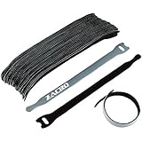 Zacro 30 Stück wiederverwendbare Klettkabelbinder Kabelklett Seilklett Veranstalter mit Klettverschluss,leichte Reihe,Ideal für den vielseitigen Einsatz im Kabelmanagement