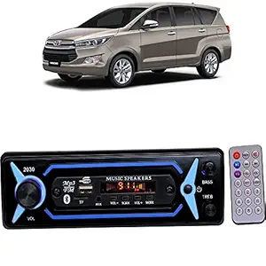 Ascension Universal Car Media Player | Stereo 2030 Blue| Bluetooth/USB/SD/AUX/FM/MP3 Car Stereo ( Single Din) for Toyota Innova