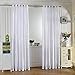Produktbild 100 x 250 cm Pure Color Tülle Ring Top Bildschirme Sheer Fenster Balkon Vorhang Panels Tuch Verdunklungsrollo Fenster Behang weiß