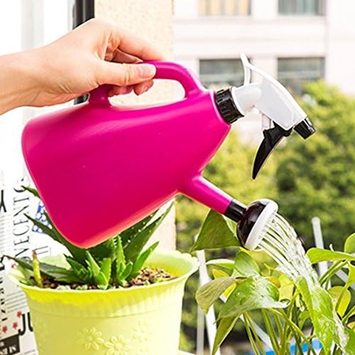 YDF Mall Dual-use Gardening Watering Pot Spray Bottle, Pressure Sprinkler Large Watering Can 0.6L, Random Color Delivery