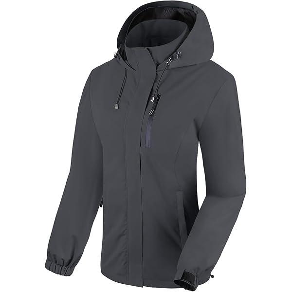 Veste Softshell Femme Outdoor Ventures - Imperméable, Respirante, Coupe-Vent | Capuche, 5 Poches Pour Randonnée