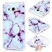 Produktbild Samsung Galaxy J7 2016 Hülle Vintage VertTek Weiß Silikon Case Marble Malerei Schlank Muster Etui Flexible Weiche TPU Gel Dünne Transparent Schalen Extrem Kratzer-Beweis Handyhülle Soft Back Protective Case