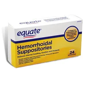 Equate Hemorrhoidal Suppositories 24 Ct