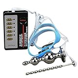 The Bondage Locker Double Trouble Penis Plug Electro Sex E-Stim Machine Anal Stinger