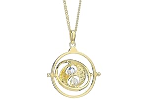 Harry Potter Naszyjnik ze srebra wysokiej próby, pozłacany, zdobiony kryształkami Swarovskiego, od The Carat Shop