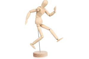 OPERITACX Figurine en bois artistique mannequin d'artiste poupée humaine mannequin de dessin modèle marionnette de dessin mannequin de modèle de dessin statue figurine mini