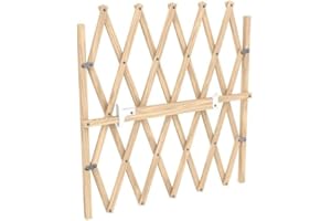 NORDLINGER Pro Barrière Press'fix à Pression Extensible en Bois Brut - 65-104 x H.83 cm