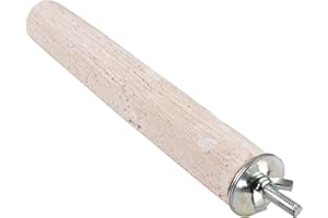 duvoplus, Posatoio in Calcio L - 25 x 4 cm Bianco, Uccelli, Bianco, Uccelli